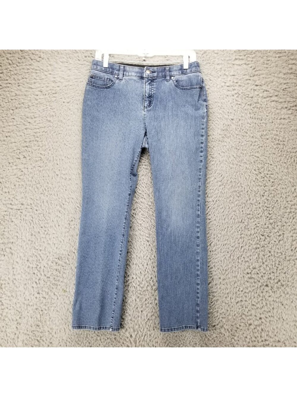 Chicos Jeans Womens 0 Short US 4 Petite Blue Stretch Denim Slim